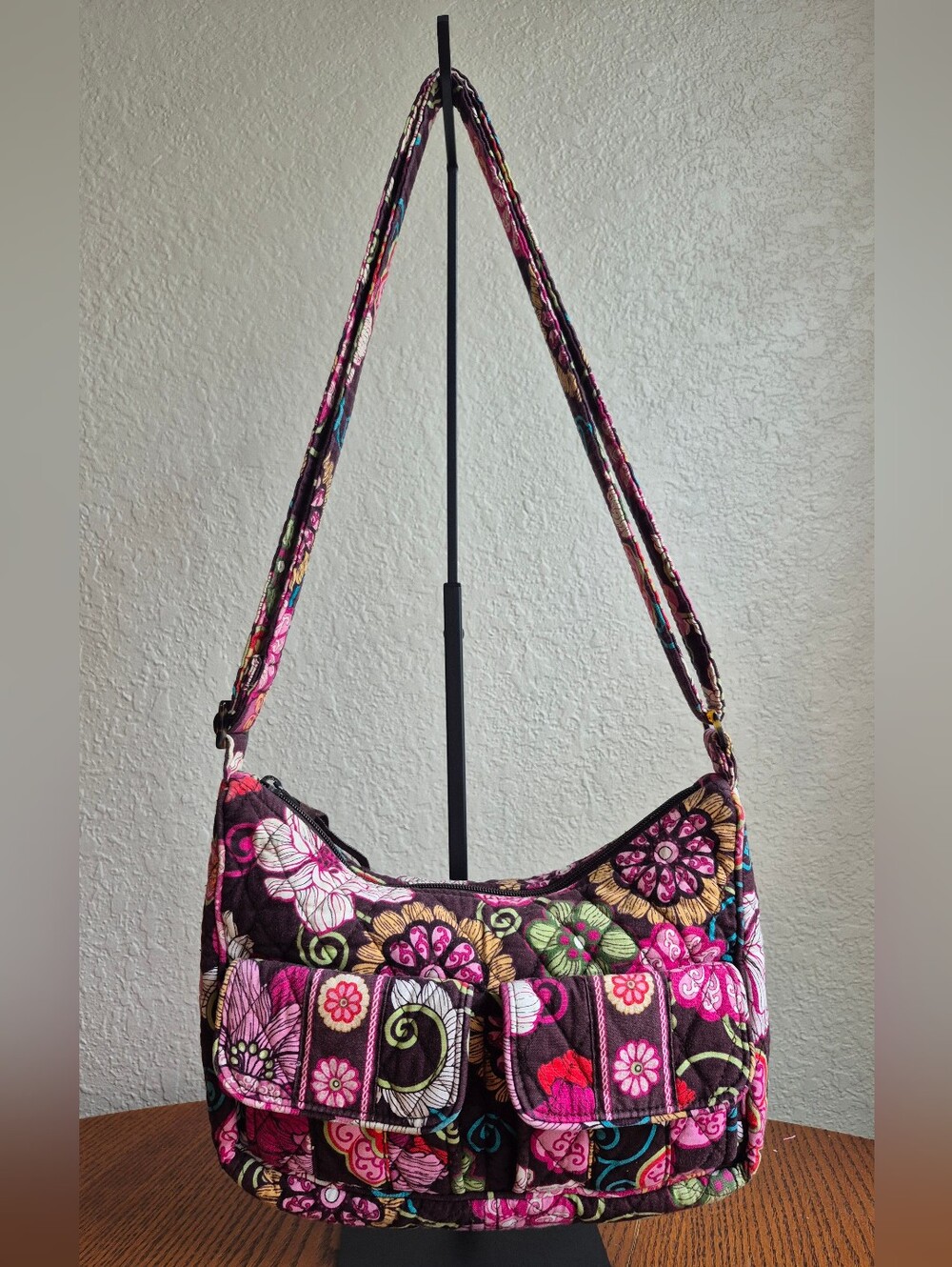 Vera Bradley Mod Floral Pink Libby Cargo Crossbody
